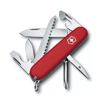 VICTORINOX Hiker Swiss Army Knife Многофункциональный нож Альпинистское снаряжение Пила для походов с крестообразной отверткой Сделано в Швейцарии с 13 функциями
