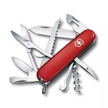 VICTORINOX Huntsman Red Swiss Army Knife Многофункциональный нож Товары для предотвращения стихийных бедствий Альпинизм Туризм Кемпинг Ножницы с пилой Сделано в Швейцарии красный