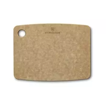 VICTORINOX Kitchen Series Durable Cutting Board, Small, Brown, Stylish and Sustainable Wood Fiber Material, Dishwasher Safe, Heat Resistant, Outdoor C