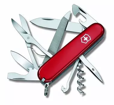 VICTORINOX Mountaineer Swiss Army многофункциональный металлический напильник Swiss Made с 18 функциями нож, нож, скалолазание, кемпинг, ножницы, пила,