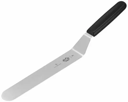 VICTORINOX Offset Spatula Professional Maschinenfach Knife 25 см, черный Гибкий шпатель, необходимый для выпечки Professional 5.2703.25 чёрный