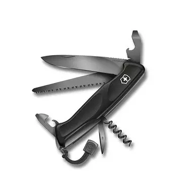 VICTORINOX Ranger 55 Grip Onyx Black Ranger 55 Grip Swiss Army Knife Многофункциональный нож для отдыха на природе Подарочный нож Jutoku Swiss Made with 12