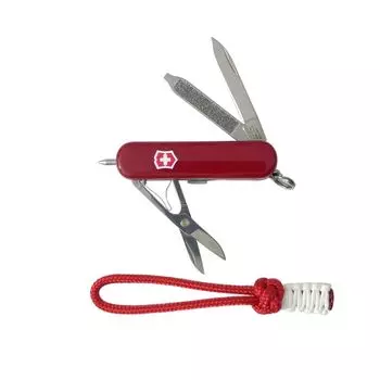 Victorinox Signature Light WL Red Custom с паракордом красный