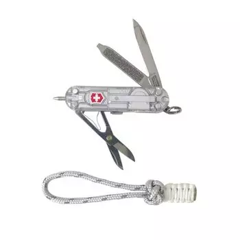 Victorinox Signature Light WL Silver Tech Custom с паракордом серебряный