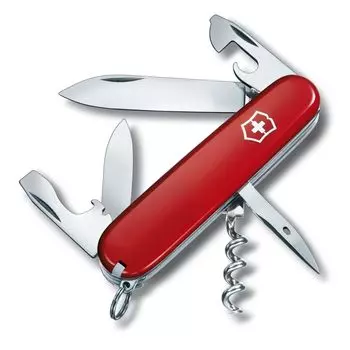 VICTORINOX Spartan Red Swiss Army Knife Многофункциональный нож Товары для предотвращения стихийных бедствий на открытом воздухе Штопор с плоской отверткой Оснащен красный