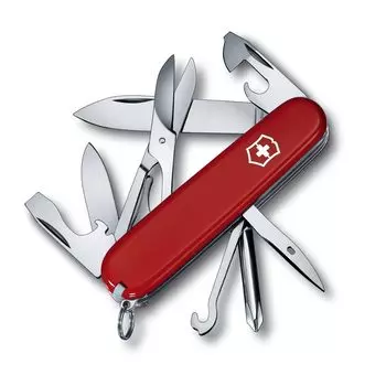 VICTORINOX Super Tinker Red Swiss Army Knife Многофункциональный нож для кемпинга и отдыха на природе Отвертка Phillips с ножницами Сделано в Швейцарии с 14 функциями красный