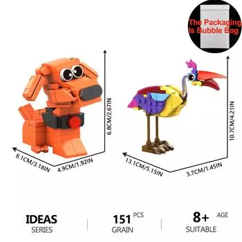 Вид с улицы Летающий дом Мировой Строительные блоки MOC Творческий эксперт Город Модель Серия Кирпичи Классический фильм Игрушки Для детей Подарки