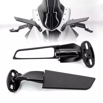 Вид сзади установки прочного зеркала мотоцикла стабилизированного представления легкий чёрный