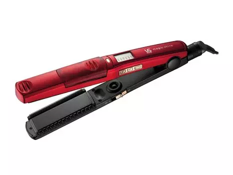Vidal Sassoon Паровой выпрямитель для волос Magic Shine Отрицательные ионы 5 уровней регулировки температуры Красный VSS-7102/RJ красный