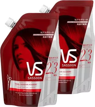 Vidal Sassoon Shampoo Base Care Moisture Control Refill Extra Large 800 мл x 2 пакета Емкость оптом [Крупная покупка]