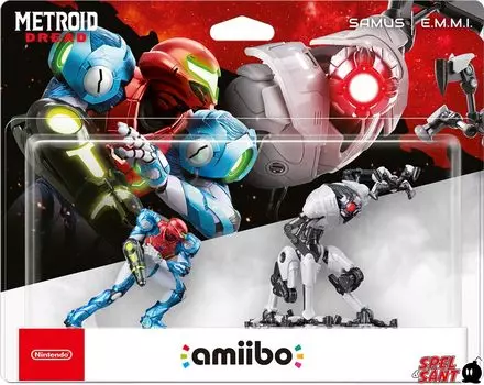 Video Game Figure SAMUS Pack - SAMUS/E.M.M.I. 2-in-1 Amiibo.