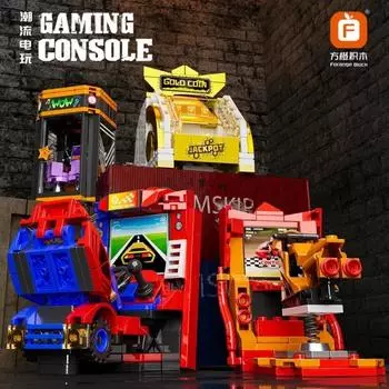 Video Play Piano Drum Fashion Set Shot Counter Assembly Model Children Assembled Building Blocks Toy Gifts Compatible With Lego