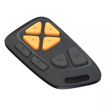 Видео прокрутка пульт дистанционного управления Bluetooth 8 Кнопка отключения звука Камера Фото Затвор Кликер Удаленный телефон Перелистывание страниц для приложения Kindle чёрный