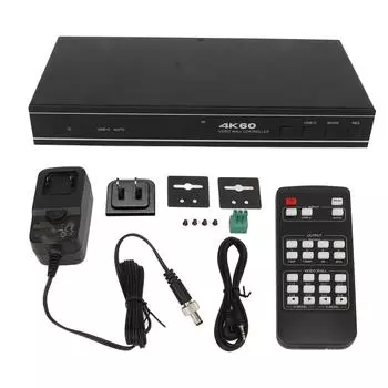 Video Wall Controller Professional 4K 60HZ HD Multimedia Interface USB C 180 Degree Rotation 1x1 US Plug