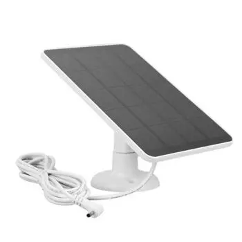 Видеодомофон с солнечной панелью, питание 5 В / 800 мА, выход, водонепроницаемость IP65, простая установка, солнечная панель из монокристаллического кремния белый