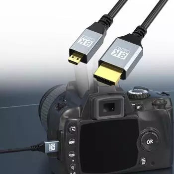 Видеокабель 8K60hz Micro HDMI - HDMI с позолоченными разъемами для расширения линии потоковой передачи видео HD1080p 50