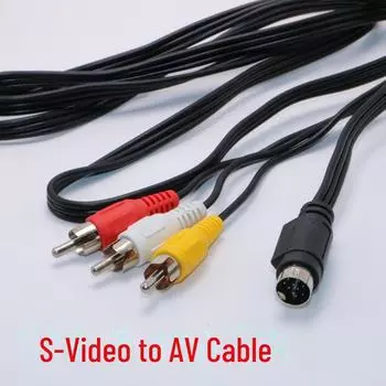 Видеокабель Inspur Universal Set-top Box: 9-контактный кабель S-Video к 3 RCA AV-кабелю 1.5 m