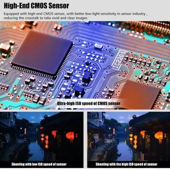 Видеокамера 1080P Full HD, 16-кратный цифровой зум, записывающая видеокамера с ночным видением