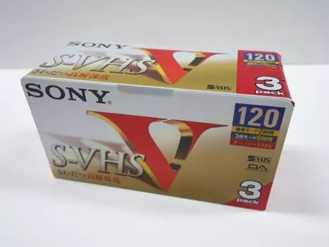 Видеокассета SONY 3VXST120VL минут 3 тома S-VHS (120 шт. в упаковке)