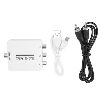 Видеоконвертер Mini YPbPr в CVBS o Видеоадаптер для проекторов, мониторов, телевизоров