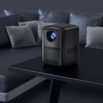 Видеопроектор ЖК-кинопроектор WiFi2.4G 5G 1080P для домашнего кинотеатра поддерживает автофокусировку до 200 EU Standard серый