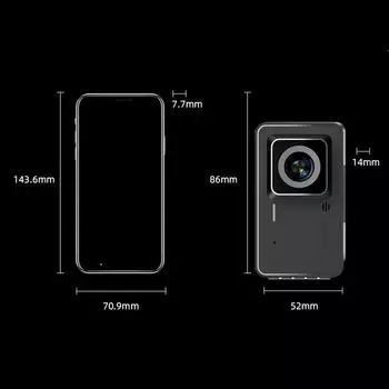 Видеорегистратор 1080P, 4-дюймовый автомобильный видеорегистратор, записывающее устройство для вождения, широкий угол обзора 150 градусов, поддержка петли ночного видения Front & Rear Recording чёрный