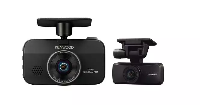 Видеорегистратор Kenwood Drive Съемка спереди и сзади 2 камеры Запись WQHD 2 передние и задние камеры с высокочувствительным датчиком CMOS Совместимость с чёрный