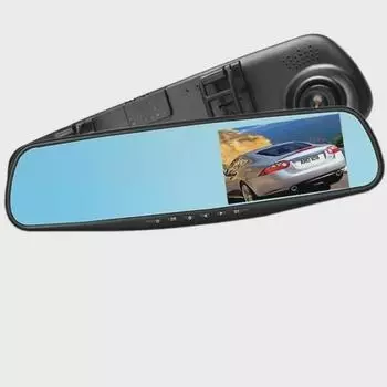 Видеорегистратор с двумя объективами 1080P HD, 4,3-дюймовым зеркалом заднего вида и возможностью записи спереди и сзади 2.4 inch single lens