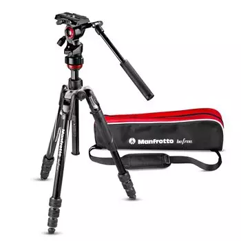 Видеоштатив Vitec Imaging Manfrotto Befree Advance, алюминиевая жидкостная видеоголовка, поворотный замок T, комплект штатива, черный, беззеркальный, с одним объективом, для спорта, дня, путешествий