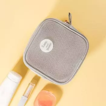 Видимая сетчатая косметичка на молнии для хранения туалетных принадлежностей Милая прозрачная косметичка для девочек
