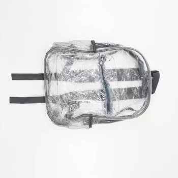 Видимый прозрачный рюкзак большой емкости прозрачная школьная сумка прозрачный рюкзак для путешествий синий