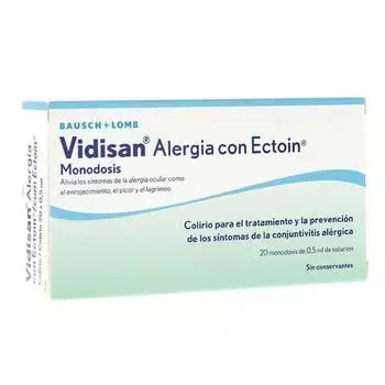 Vidisan Alergia Con Ectoin Monodosis 20 x 0,5 мл
