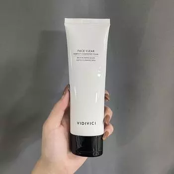 VIDIVICI Face Clear Perfect Cleansing Foam Нежное умывание для лица с гиалуроновой кислотой, корейская косметика, Kbeauty, smaple