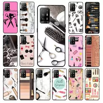 Виды инструментов для парикмахера Make Up Girl Life Чехол для телефона OPPO A74 A94 A3S A5S A9 A12 A15S A52 A53S A72 A73 A91 5G Чехлы OPPO A3S