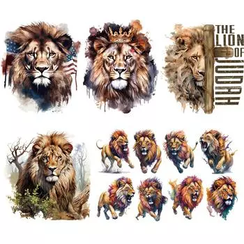 Виды львов, нашивки для одежды, термопресс, толстовки с теплопередачей, Diy Parches, Ropa, джинсы, наклейка на одежду, термоклеевые нашивки
