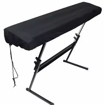 VIEAURA Electronic Piano Cover 88 Keyboard Keyboard Cover Keyboard Protection Dustproof Lightweight Breathable Adjustable Black