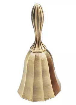 VIEAURA Handbell Dinner Bell Doorbell Antique Style Tabletop Restaurant Hotel Cafe Reception Order Hand Waving Bell Calling Interior Compact (Antique