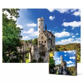 View of Liechtenstein Castle - 1000 piece jigsaw puzzle, popular Korean puzzle