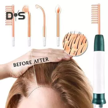 Вихревой стержень для роста волос Электротерапевтический стержень Питает корни волос Вихревой гребень Эффективное поглощение Вихревой гребень Удобный портативный Волосы EU зелёный