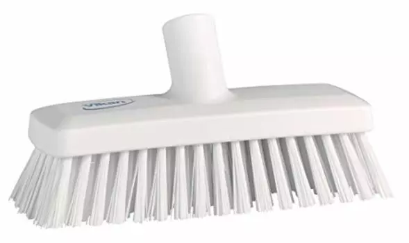 Vikan Compact Wall/Deck Scrub, Hard 8.858 White, One size, Multi