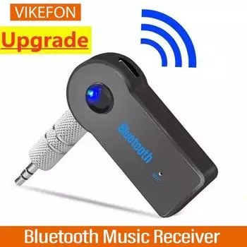 VIKEFON Bluetooth аудио приемник стерео 3,5 мм разъем AUX Bluetooth адаптер MP3 автомобильный передатчик беспроводной динамик адаптер для наушников чёрный