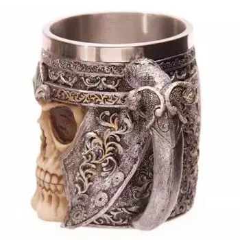 Викинг из нержавеющей стали, кофейная кружка с черепом, пивная чашка, подарок для мужчин, товары для распродажи на день отца