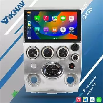 Viknav 9 дюймов Автомобильный Радиоприемник Для Infiniti QX56 2003-2010 GPS Навигация Мультимедийный Плеер Беспроводной Carplay Android Auto Стерео Головной Блок 64GB Radio