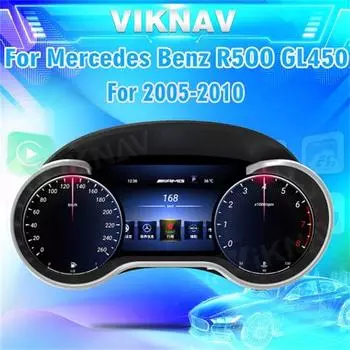 Viknav Linux System цифровой кластерный автомобильный спидометр для Mercedes Benz R500 GL450 2005 2006 2007 2008 2009 2010 Автомобильный приборный блок экран чёрный