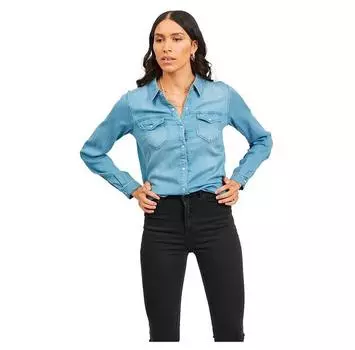 Vila Bista Long Sleeve Denim рубашка S