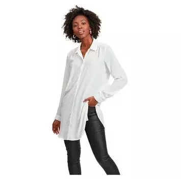 Vila Lucy Button Long Sleeve Tunic рубашка 42