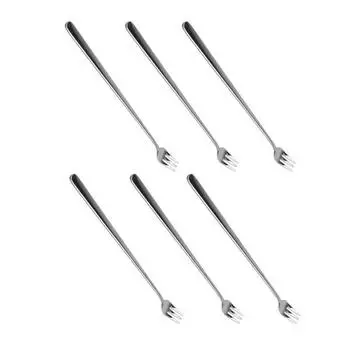 Вилка Bloom at Home Simple Glossy Long Fork, 6 шт., популярная корейская посуда