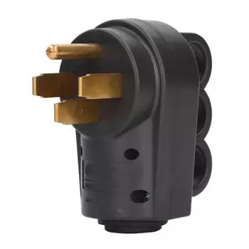 Вилка для автодомов, 50 А, штекер NEMA 1450P, 125/250 В, замена для тяжелых условий эксплуатации с ручками для шнура генератора электромобилей