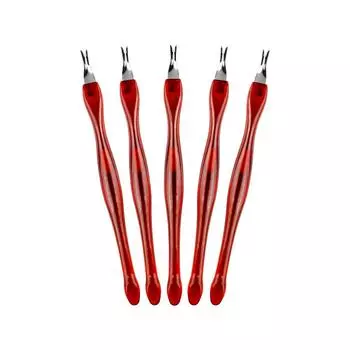 Вилка для омертвевшей кожи, отшелушивающая лопатка для омертвевшей кожи. Инструмент для маникюра PHOENIXY. Острый V-образный маникюрный нож. Нож для омертвевшей кожи. Боковой зазубрин для ногтей. Толкатель омертвевшей кожи. A01-020