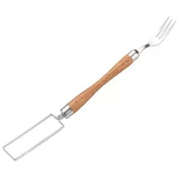 Вилка для резки арбуза, резак 2-в-1, режущий инструмент из нержавеющей стали, быстро безопасный инструмент для сервировки фруктов дыни, портативный кухонный гаджет S